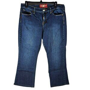 Lucky Brand Womens Sofia Boot Cut Jeans Womens Size 14 (32x26) Ankle Dark Wash